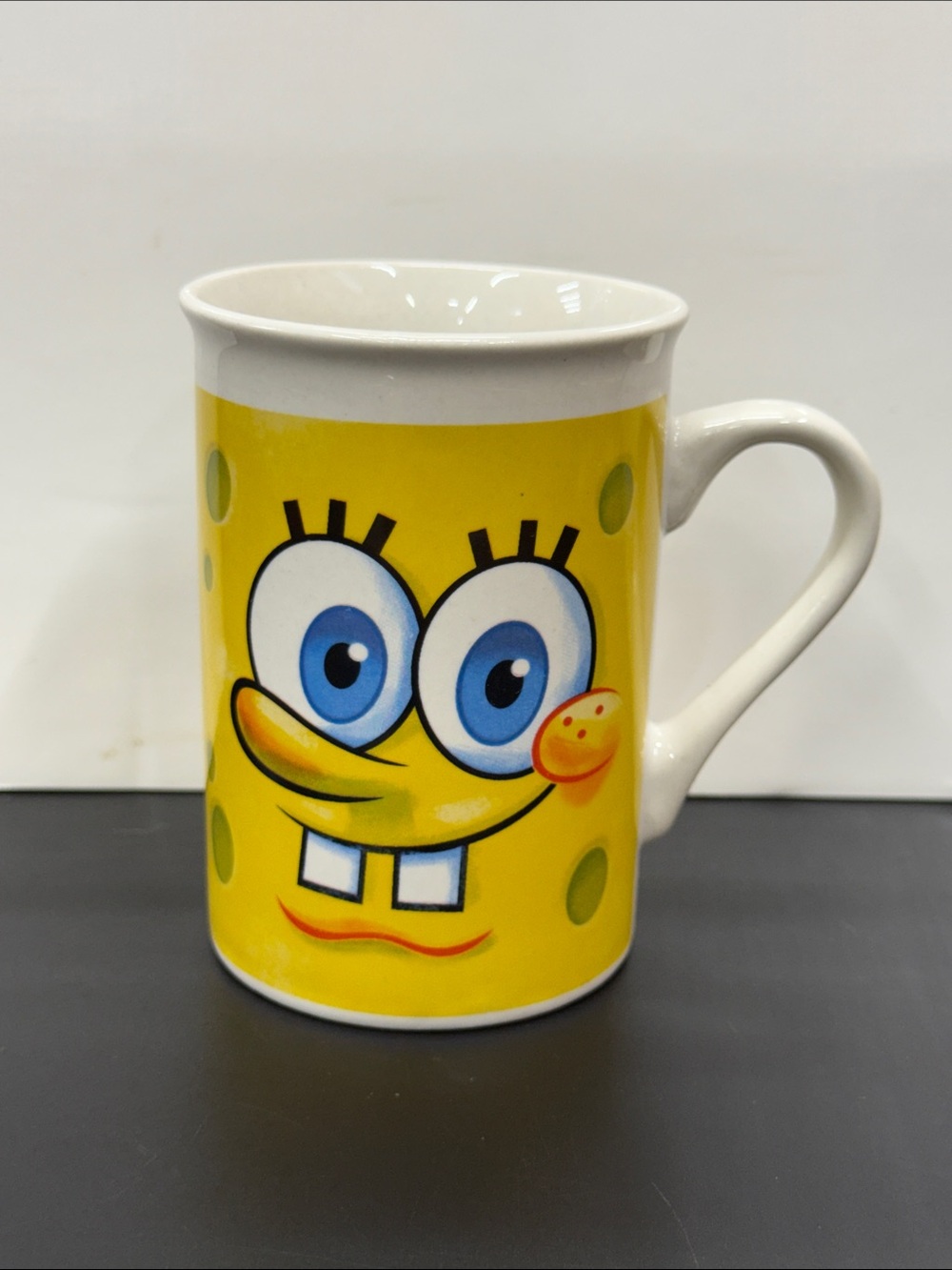 2012 SpongeBob SquarePants Yellow Ceramic Coffee Mug